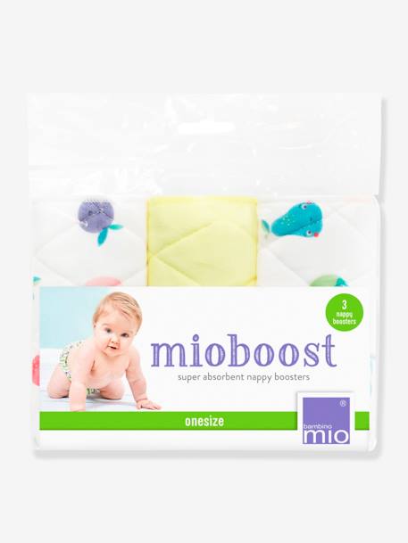 Mioboost, absorbente para pañales reutilizables (x3) BAMBINO MIO BLANCO OSCURO BICOLOR/MULTICOL 