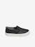 Zapatillas slip-on con estrellas bordadas, para niña NEGRO OSCURO LISO 