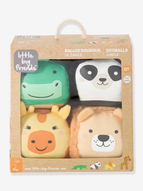 Dooballs - Set de 4 Bolas Doudous - BABYTOLOVE multicolor+multicolor+multicolor 