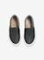 Zapatillas slip-on con estrellas bordadas, para niña NEGRO OSCURO LISO 