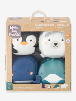 Juguetes- Primera edad-Dooballs - Set de 4 Bolas Doudous - BABYTOLOVE