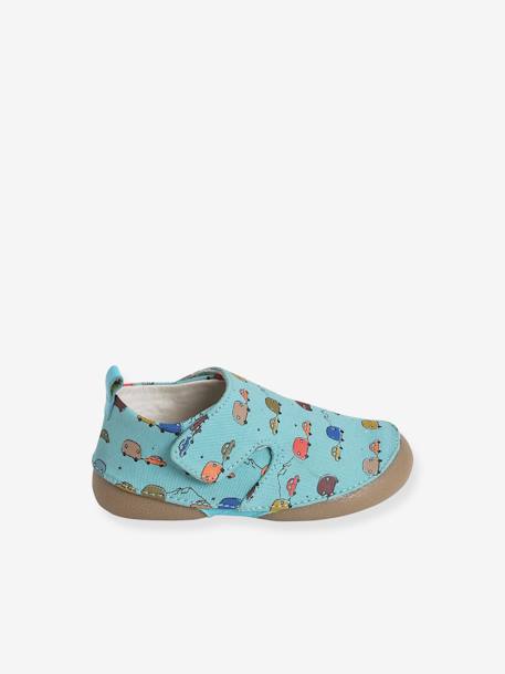 Zapatillas de casa con tejido estampado, para bebé niño AZUL MEDIO ESTAMPADO 