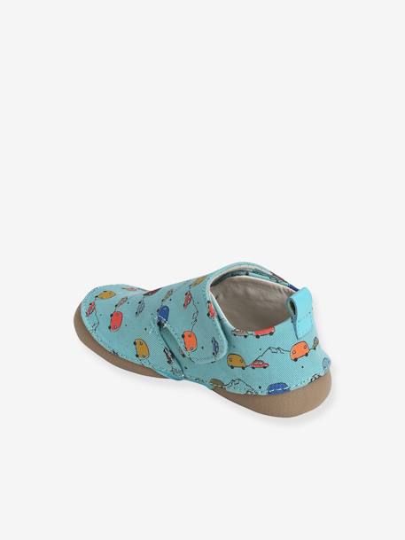 Zapatillas de casa con tejido estampado, para bebé niño AZUL MEDIO ESTAMPADO 