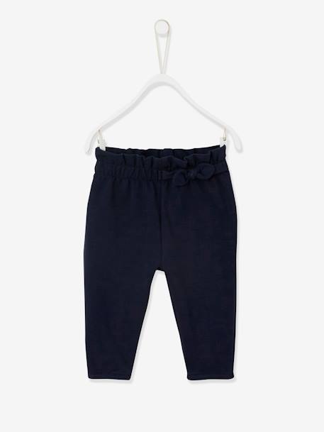 Pantalón de felpa con cintura elástica, para bebé AZUL OSCURO LISO+rosa palo+VERDE OSCURO LISO 