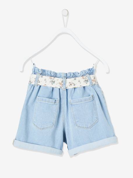 Short para niña AZUL CLARO LAVADO 