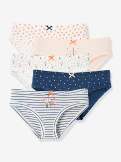 Pijamas y bodies bebé-Niña-Ropa interior-Pack de 5 braguitas fantasía para niña