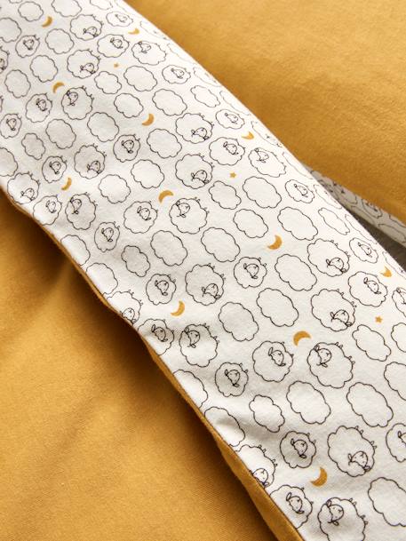 Funda nórdica para bebé Corderito AMARILLO OSCURO LISO CON MOTIV 