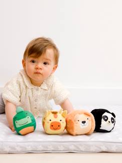 Juguetes- Primera edad- Primeras manipulaciones-Dooballs - Set de 4 Bolas Doudous - BABYTOLOVE