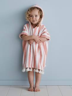 Ideas Regalo Nacimiento-Textil Hogar y Decoración-Ropa de baño-Capas de baño-Poncho de baño a rayas, para bebé, personalizable