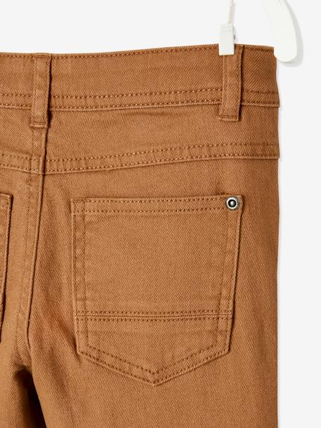 Pantalón slim MorphologiK 'waterless' para niño, con ancho de caderas fuerte BEIGE MEDIO LISO CON MOTIVOS+BEIGE OSCURO LISO CON MOTIVOS 