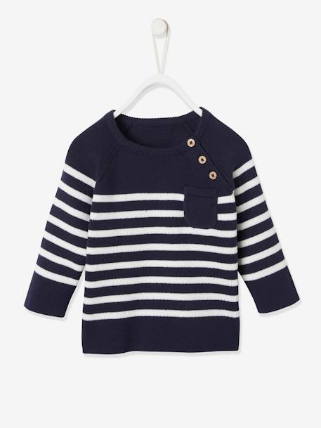 Bebé-Sudaderas, jerséis y chaquetas de punto-Jersey estilo marinero para bebé