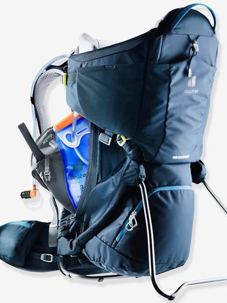 Portabebés Kid Comfort + protección para el sol DEUTER AZUL OSCURO LISO+marrón 