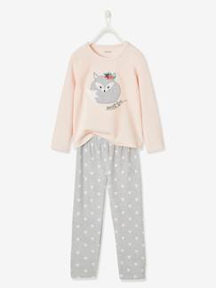 Niña-Pijamas-Pijama de terciopelo Zorro, para niña