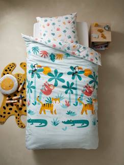 Textil Hogar y Decoración-Conjunto funda nórdica + funda de almohada infantil COCODRILO