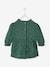 Vestido de gasa de algodón con abertura asimétrica, bebé ROJO OSCURO ESTAMPADO+VERDE OSCURO ESTAMPADO 