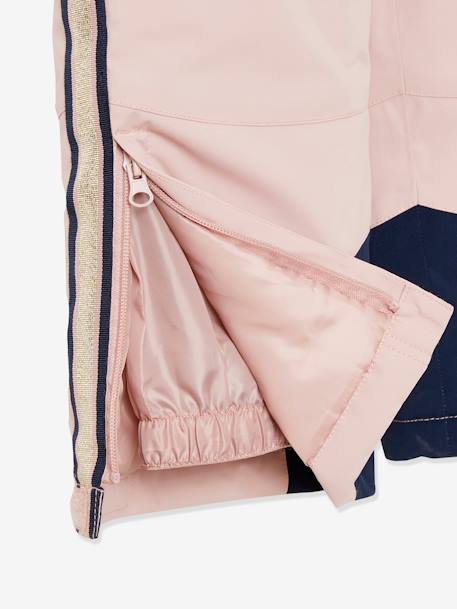 Pantalón de esquí con detalles técnicos e irisados, y con relleno reciclado ROSA MEDIO LISO CON MOTIVOS 