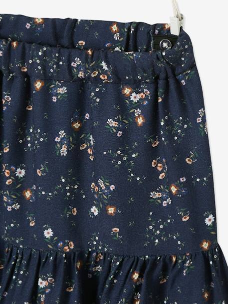 Falda estampada para niña AZUL OSCURO ESTAMPADO 