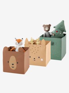 Green Forest-Habitación y Organización-Almacenaje-Cajas, cestas y cajones de almacenaje-Lote de 3 cajas para organización Green Forest