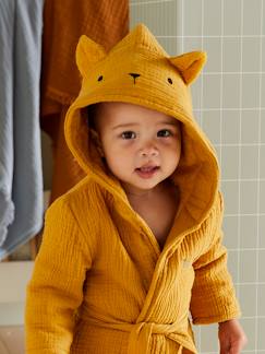 Textil Hogar y Decoración-Albornoz para bebé Animal de gasa de algodón orgánico, personalizable