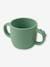 Taza con 2 asas DONE BY DEER Peekaboo Cocodrilo de silicona VERDE CLARO LISO 