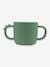 Taza con 2 asas DONE BY DEER Peekaboo Cocodrilo de silicona VERDE CLARO LISO 