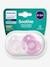 Lote de 2 chupetes para recién nacido Philips AVENT Soothie Corazón AZUL CLARO LISO+ROSA CLARO LISO 