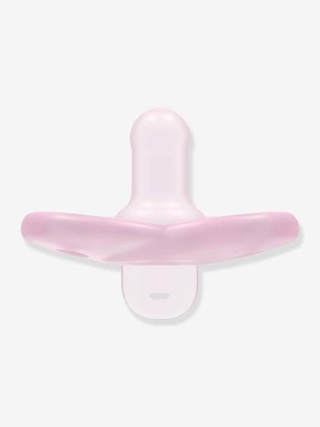 Lote de 2 chupetes para recién nacido Philips AVENT Soothie Corazón AZUL CLARO LISO+ROSA CLARO LISO 