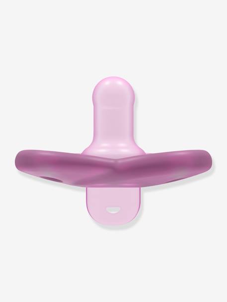 Lote de 2 chupetes para recién nacido Philips AVENT Soothie Corazón AZUL CLARO LISO+ROSA CLARO LISO 