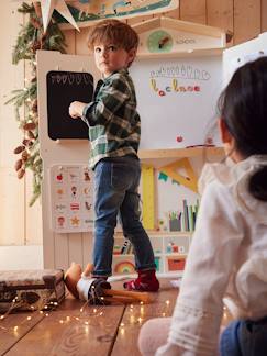 Juguetes-Juegos de imitación-Casa, bricolaje y oficios-Sala de clases formato tríptico de madera FSC®