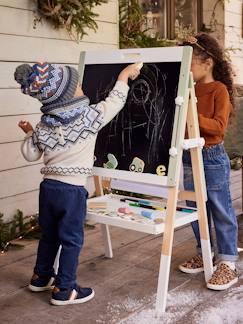 Juguetes-Actividades artísticas-Pizzaras, dibujos y pintura-Pizarra 4 en 1 de madera FSC®