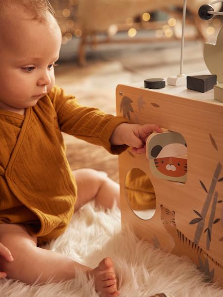 Cubo de actividades de madera Hanói multicolor 