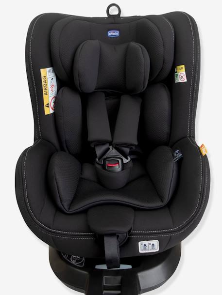 Silla para coche giratoria CHICCO Seat2Fit i-Size 45 a 105 cm, equivalente al grupo 0+/1 NEGRO OSCURO LISO 