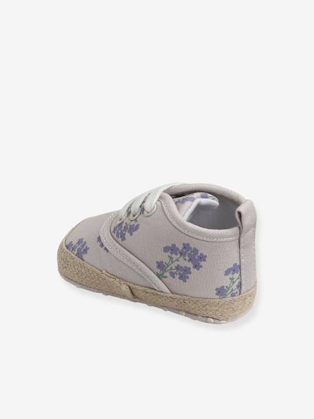 Zapatillas de casa con cordones ligeras, para bebé niña VIOLETA CLARO ESTAMPADO 