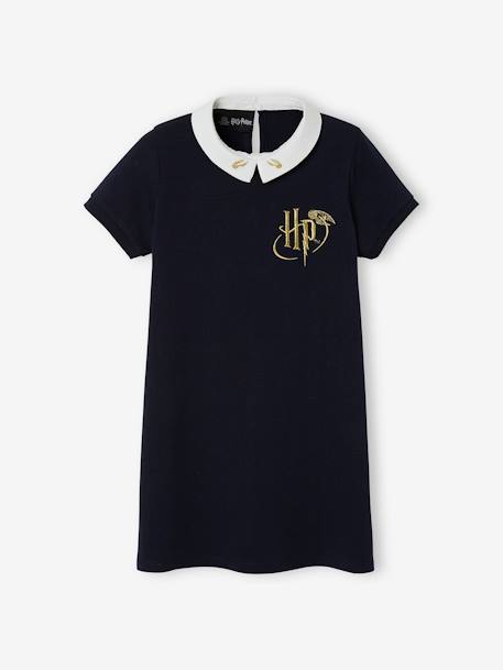 Vestido Harry Potter® para niña AZUL OSCURO LISO CON MOTIVOS 