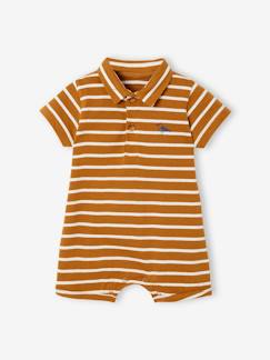 -Mono de playa con cuello polo para bebé niño