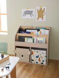 Habitación y Organización-Mueble para organización con 2 compartimentos + estantería librería School