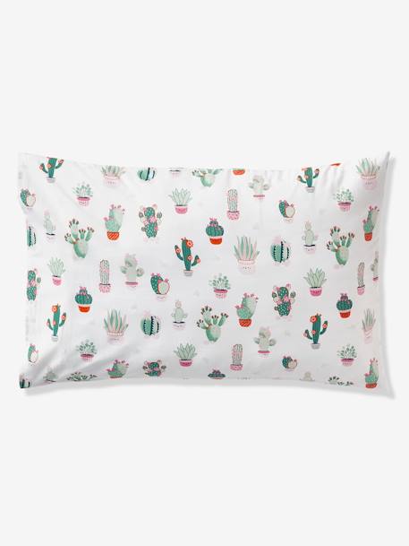 Conjunto de funda nórdica + funda de almohada infantil Cactus BLANCO CLARO ESTAMPADO 