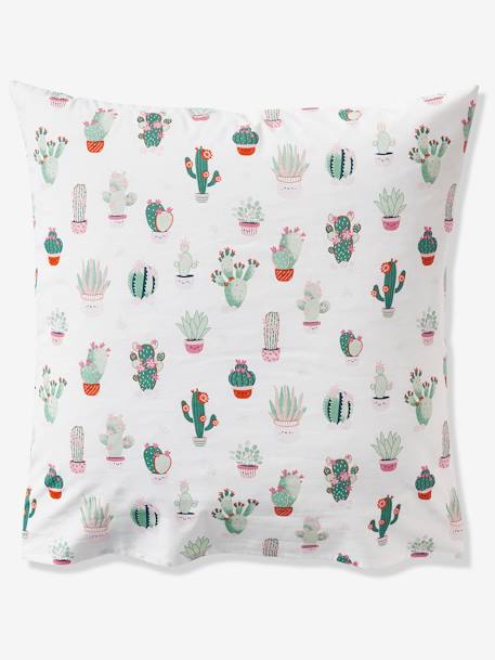 Conjunto de funda nórdica + funda de almohada infantil Cactus BLANCO CLARO ESTAMPADO 