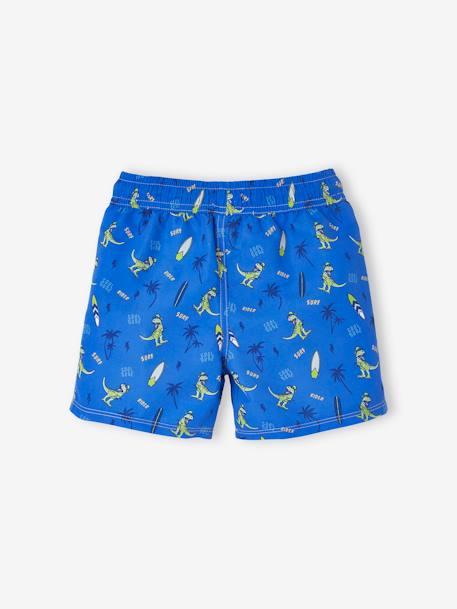 Bañador short estampado Dinosaurios, para niño AZUL OSCURO ESTAMPADO 