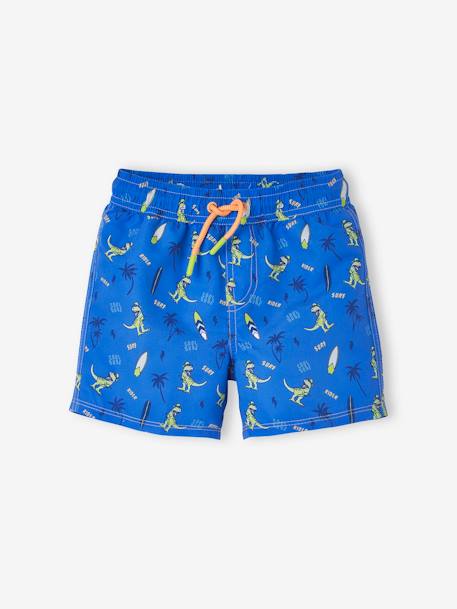 Bañador short estampado Dinosaurios, para niño AZUL OSCURO ESTAMPADO 