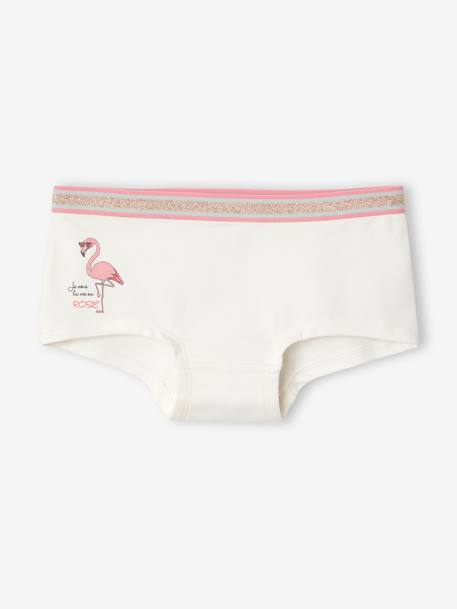 Pack de 5 shorties para niña AZUL CLARO ESTAMPADO 