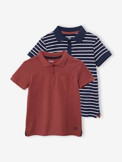 Lotes y packs-Niño-Camisetas y polos-Pack de 2 polos de punto calado para niño