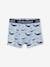 Pack de 5 boxers stretch Ballenas Oeko-Tex®, para niño AZUL CLARO ESTAMPADO 