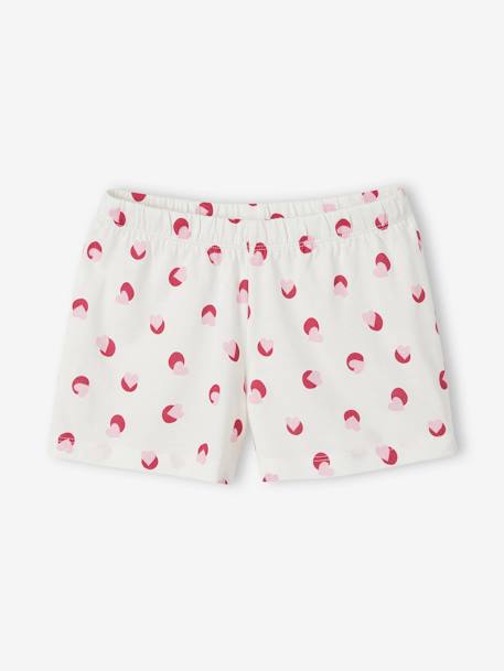 Pack de 2 pijamas con short BLANCO CLARO LISO CON MOTIVOS 