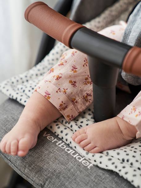 Protección reversible de dos tejidos para asiento de silla de paseo BLANCO CLARO ESTAMPADO 