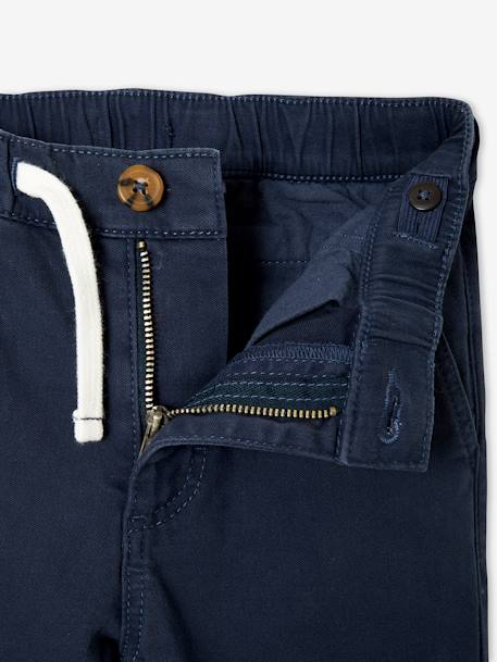 Pantalón chino fácil de llevar, para niño AZUL OSCURO LISO CON MOTIVOS+VERDE MEDIO LISO CON MOTIVOS 