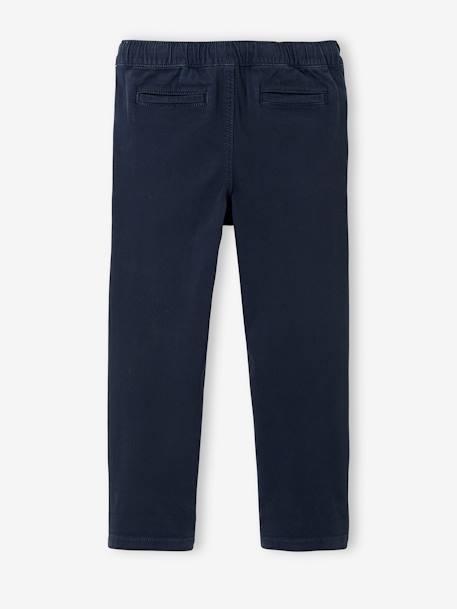 Pantalón chino fácil de llevar, para niño AZUL OSCURO LISO CON MOTIVOS+VERDE MEDIO LISO CON MOTIVOS 