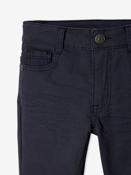 Pantalón recto indestructible para niño AZUL MEDIO LISO CON MOTIVOS 