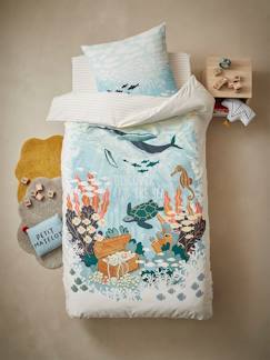 Ambientes Niños - Deep Ocean-Conjunto de funda nórdica + funda de almohada infantil Deep Ocean