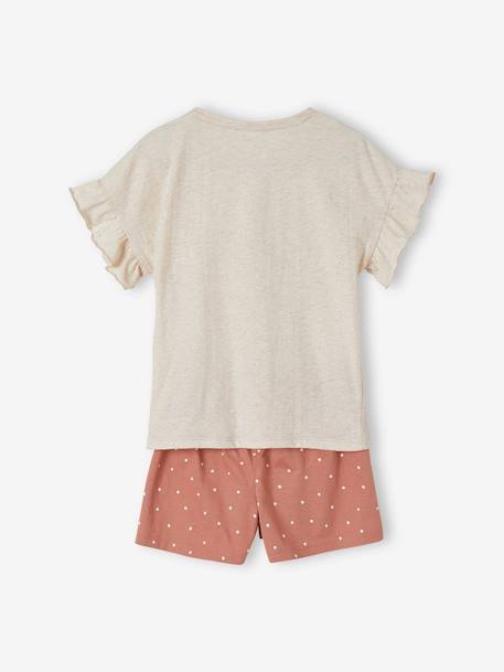 Pijama con short Disney® Bambi BEIGE MEDIO LISO 